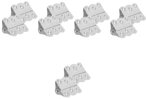 iplusmile 10pièces Charnières De Porte Automatiques Inoxydable Charnières Robustes Pour Porte De Sécurité Installation Facile Avec Vis Incluses