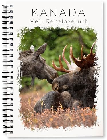 Kanada Reisetagebuch | Reiseplaner Travel Book Tagebuch für 3 Wochen | perfektes Reise-Geschenk für Rundreise oder Camping | Gestalte deinen individuellen Kanada Reiseführer | DIN A5 | Calmondo