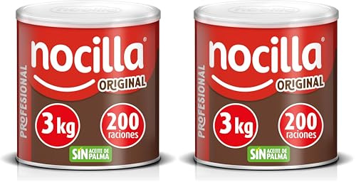 Nocilla Profesional, Chocolate, original lata 3kg (Paquete de 2)