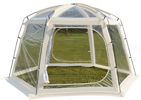 Garden Dome Bubble Zelt, Portable Large Size Clear Zelt, UV Resistant Sun Shelter Canopy Event Zelt, 360° Panorama-Transparenz für Outdoor Party