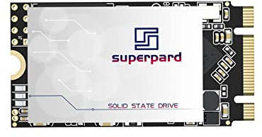 Superpard SSD 128 GB M.2 2242 SATA III - 6 Gb/s B+M-nyckel NGFF, intern solid state-enhet, 3D NAND, förbättrad prestanda för bärbar dator/PC