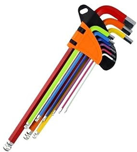 Llaves Allen Juego de llaves Allen, llave hexagonal, destornillador, llave hexagonal de Color, extremo de bola, llave Torx Star, herramienta tipo L, Kit de herramientas de mano, llaves Allen Juego Lla