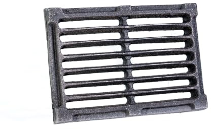 Gussrost – Rechteckiger Gussrost 26,5 x 15,5 x 2,5 cm (10.4'' x 6.1'' x 1'' / 2,7kg) – Ofenrost, Ascherost, Gußrost in verschiedenen Größen, Kaminrost für Kaminofen, Tafelrost, Kamin