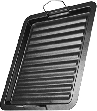 Holibanna Mehrzweck Grillpfanne Emailliert Gusseisen Gleichmäßig Erhitzt für Fleisch Gemüse Outdoor Camping Grillschale Kompakt Langlebig