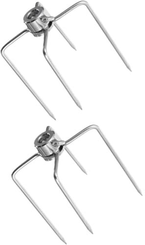 Lot de 2 fourchettes à viande robustes pour barbecue en plein air