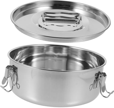 Healifty Molde Para Flan y Vaporera De Acero Inoxidable Pequeña, Molde Redondo Para Cocinar Al Vapor, Apto Para Ollas De Sopa, Utensilios Multiusos De Cocina, Accesorio Para Cocinar Al Vapor