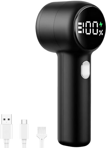 Electric Lint Remover, Rechargeable Fabric Shaver and Bobble Remover | 1200mAh Battery, LED Power Display, 3 Adjustable Speeds, for Jumpers, Coats and Everyday Clothing