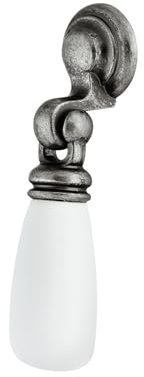 cyclingcolors 1x tirador tipo asa de mueble porcelana cerámica acabado níquel estañado cajón armario vintage con tornillos