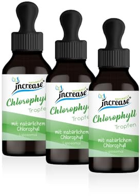 Tomar 3, número 2 acción gotas de clorofila liposomal en dosis altas - (90.000mg en 3 botellas) 1000mg de clorofila por dosis diaria - Aceite MCT - Alta biodisponibilidad