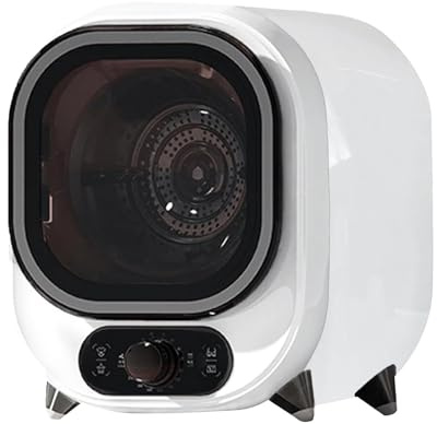 Asciugatrice A Condensazione Portatile Con Cestello In Acciaio Inossidabile, Asciugatrice A Centrifuga A Condensazione Compatta Per Uso Su Piano Di Lavoro O A Parete Per Piccoli Spazi(B)