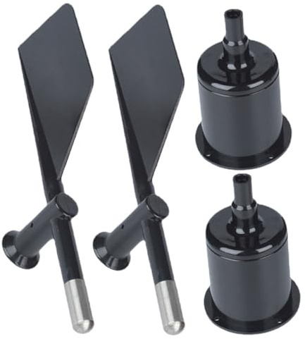 Uonlytech 2 Pezzi Guscio ABS per Anemometro Indicatore Direzione Vento Protezione Sensore velocità Vento Leggero e Compatto per Esterni Patio e Giardino