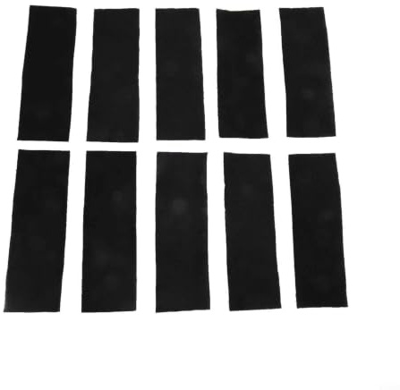 Almohadillas de filtro de carbón, 10 unidades, hojas flexibles para purificador de aire para reducción de polvo y humo, fácil recorte de 4 x 12 pulgadas