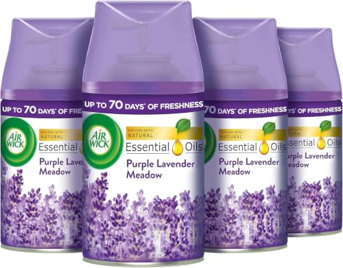 Air Wick |Purple Lavender Meadow |Automatic Air Freshener|Freshmatic Auto Spray Refill | 250ml| Pack of 4