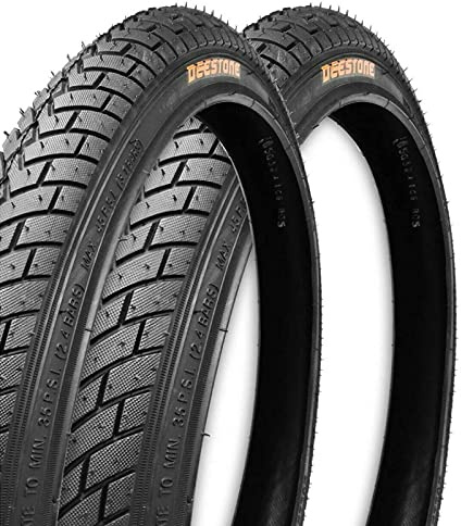 ECOVELO 2 Copertoni 20 x 1.95 (54-406) per BMX, City Bike, Bambino | Pneumatico Stradale Nero in Gomma Bike Bicicletta
