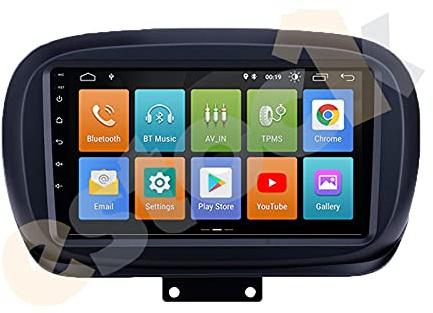 ESTOCK1 compatibile con Fiat 500X ANDROID 14 octa Core 2din 9pollici 8 GB di RAM 256 DI ROM 8 CORE carplay INTEGRATO iCarTablet 500 X Radio Multimedia Wi-Fi GPS autoRadio stereo mp3 CarPlay INTEGRATO