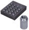 Tomotato 20 Stück Aluminium Rad Muttern M12x1,5 Schaftlänge 32mm 7075-T6 Metall Radmutter Ersatz für Auto Modifikation Zubehör Teile(Silber)