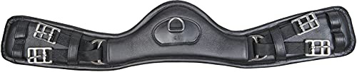 HKM Dressage Anatomic Sadelgjord i läder Elastisk, Svart, 75