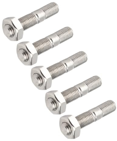 KIMISS 50mm Turbo Bolzen Kit M10x1.25 kompatibel mit DSM 1G und EVO1-10 Edelstahl Motorverstärkung Zylinderkopfdichtung