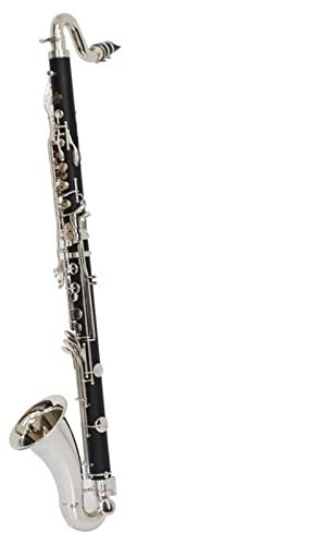 ZUZU Silber Überzogene Schlüssel Bass Klarinette BB Tune Klarinette Hohe Qualität Bakelite Instrument Mit Koffer Freies Verschiffen Klarinette Anfänger