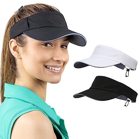 TrailHeads Visor Cap Damen - Sonnenschild Damen zum Laufen, Golf und Tennis – Recyceltes Tennis Cap Damen