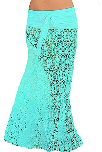 TBSCWYF Strand Wrap Sarong Vertuschung Chiffon Badeanzug Wickelröcke Damen Blumendruck Schulterfrei Chiffon Strandkleid Sommerkleid Bademode Kleid Strandponcho Pareos