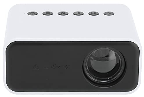 Mini Projecteur pour Enfants, Projecteur Portable pour Dessin Animé, Projecteur Vidéo LED Pico pour Cinéma Maison/Films en Plein Air, Compatible avec Smartphone/clé TV (Prise UE 100‑240V)
