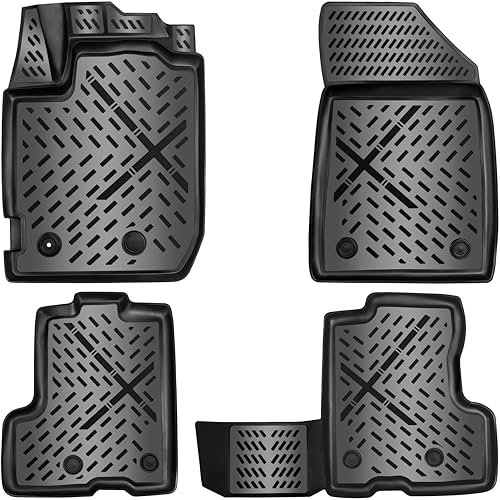 ELMASLINE 3D Gummimatten für Dacia Duster 2. Gen. 2021-7/2024 | 4x4 | Fußmatten Set mit hohem Rand - Zubehör