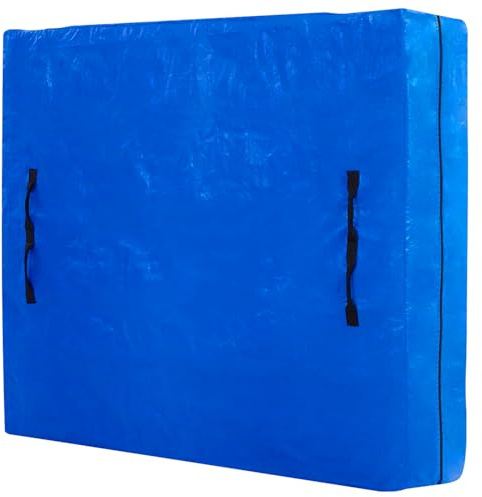 Raisaplin Housse de matelas super king size pour le déménagement et le rangement, housse de matelas en plastique imperméable très épaisse de qualité professionnelle avec 8 poignées renforcées et
