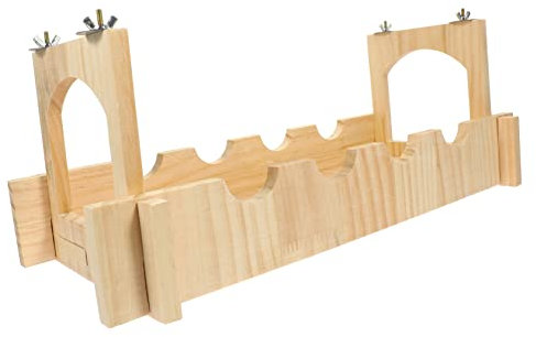 BELLIFFY Holz Haustier Versteck Für Ratten Und Chinchillas Brücke Für Hamster Und Meerschweinchen Stabiler Lebensraum Für Kleine Tiere