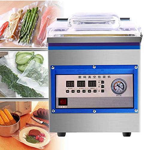 Selladora Al Vacío Comercial De 400 W, Máquina De Sellado Al Vacío Digital, Máquina De Sellado De Alimentos, Selladora De Alimentos Frescos Para Alimentos Secos Y Húmedos/Polvos/Líquidos