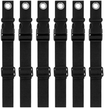 Correa de cable de extensión, organización de garaje, 6 ganchos ajustables para almacenamiento de garaje, accesorios de cuerda, manguera de taller, organización de accesorios de RV, gestión doméstica