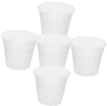 TOYANDONA 5pièces Pot à Orchidées Transparent Plastique Drainage Optimal Circulation Air Idéale Parfait pour Jardins Intérieurs Et Extérieurs