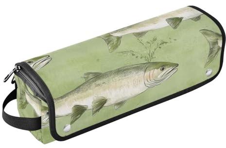 FRODOTGV Unique Dahlia Étui de voyage pour fer à friser amovible à double couche avec tapis résistant à la chaleur pour fers plats, fers à lisser Bleu, Coloris 05, 1 Size