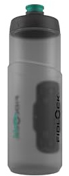 FIDLOCK Fidguard Flasche + Twist-Fahrrad-Basis-Set, geruchsresistent, leicht zu quetschen, mit Schnellfluss-Ventil, 600 ml, Rauchgrau + Grün