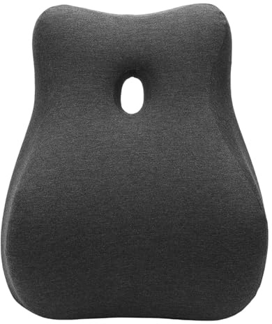 NOENNULL Memory Espuma de Espuma Cojín de Trasero, Diseño Curvo 3D Innovador, Almohada Ergonómica de Almohada de Almohada Ergonómica para Parejas Lavables para Leer, Relajarse, Ver