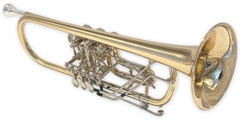 Tuyama TTRk-300 Konzerttrompete in B - Goldmessing - 3 Drehventile - Lieferung mit Mundstück und Koffer