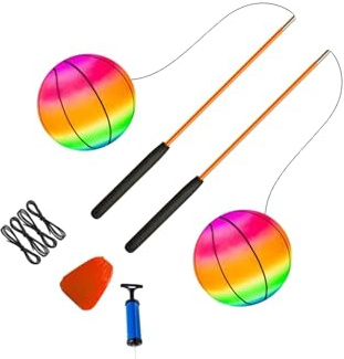 BEALIFE Tennisträningsbollar, studsbollar, övningsboll för vuxna, multifunktionell träningsboll för olika träningspass och till och med hopprep. Träningsbollar för träning, fitnessboll