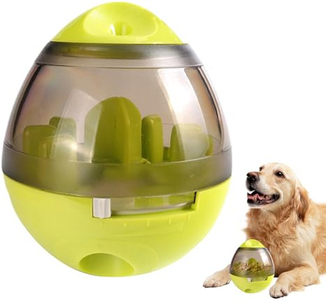 Generisch Hunde Leckerli Spender - Interaktiver Futterball Langsam, Stehaufmännchen Puzzle Íq | Welpen Training Geistige Stimulation Langeweile, Robustes ABS Zahnungshilfe Klein Mittel Katze