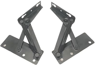 Foldable Lifting Bracket 4pcs Sofa up-Turn one-Piece Pallet Hinge, Storage Box Spring for Sofa Hinge