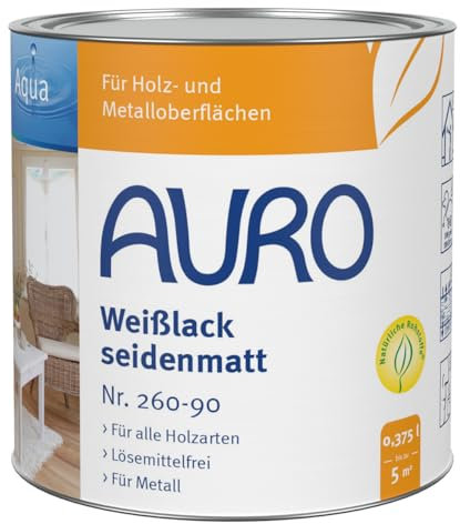 Auro Weißlack seidenmatt Aqua - 0,375L