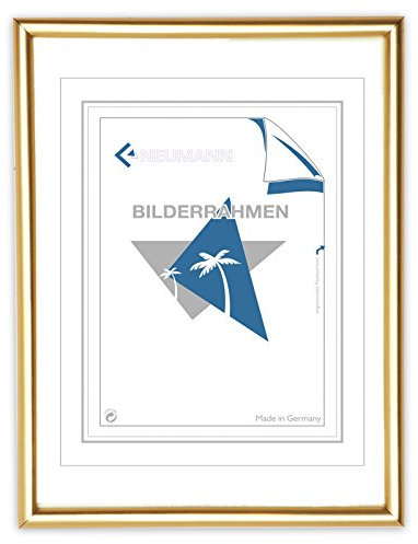 Neumann Bilderrahmen Kunststoffrahmen Classic, 60x80 cm, Gold matt