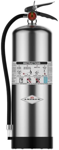 Amerex B240 Stored Pressure Water Fire Extinguisher, 2.5 Gallon for Class A Fires