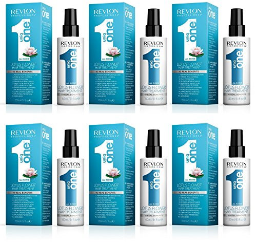 Revlon 6 er Pack Revlon uniq one All in one Lotus Flower Hair Treatment 150 ml