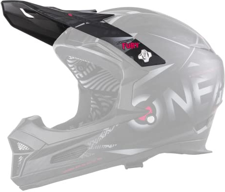 O'NEAL | Ersatzschirm Mountainbike-Helm | Motocross MX Enduro | Ersatzschirm für Fury Helm SYNTHY | Spare Visor Fury Helmet SYNTHY | Erwachsene | Schwarz | One Size