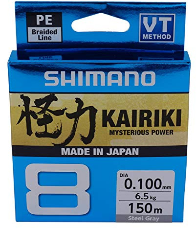 Shimano Kairiki 8, 150 Meter, Hellgrau, 0.200mm/17.1kg, 59WPLA58R15