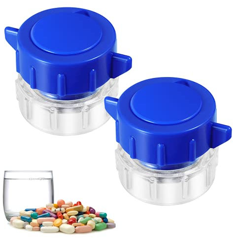 Sweet Swamp 2 Pack Pill Crusher Tablet Crusher Pill Crusher for Tablets Medicine Splitter Powder Crusher and Storage Box