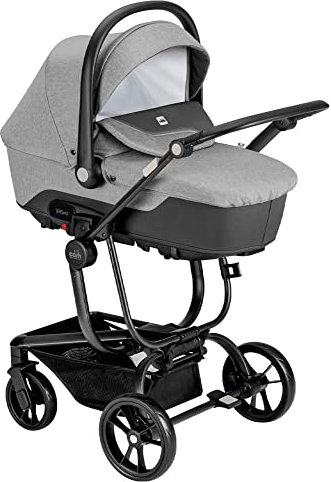 CAM Il Mondo del Bambino - art.910/T870/C - Sistema Modulare Taski Sport - carrozzina, passeggino, seggiolino auto e borsa - made in Italy - perfetto da 0 a 48 mesi - MELANGE GRIGIO