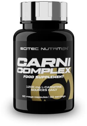 Scitec Nutrition Carni Complex, 1200 mg Megakapseln mit L-Carnitin & Acetyl L-Carnitin, 60 Kapseln