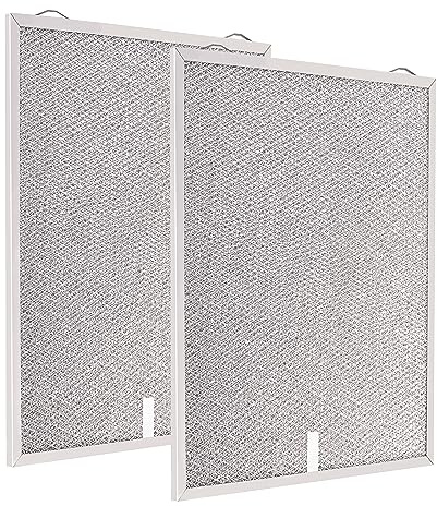 S99010430-002 Range Hood Filter (15.75L x 13.88W x 0.39Th), for Broan-Nutone Exhaust Fan Range Hood - 2 pack