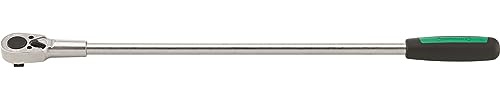 STAHLWILLE 532/2 | extrem robuste 1/2“ Ratsche mit 2K-Griff | Länge 612 mm, für mehr Drehmoment l Made in Germany